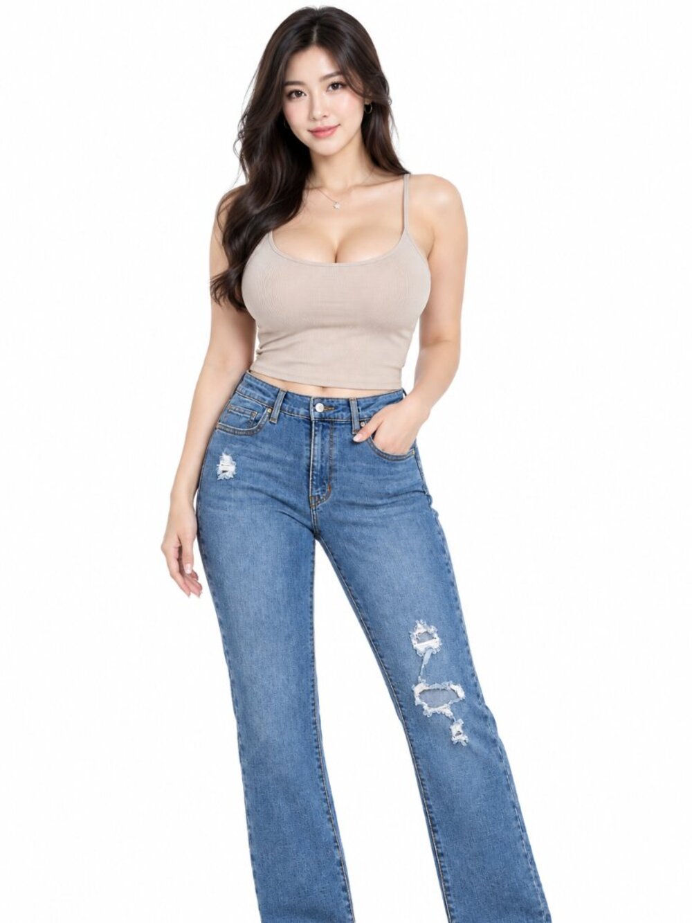 Levis Strauss & Co | Distressed Blue Denim Jeans Product | Size 30 For Women's